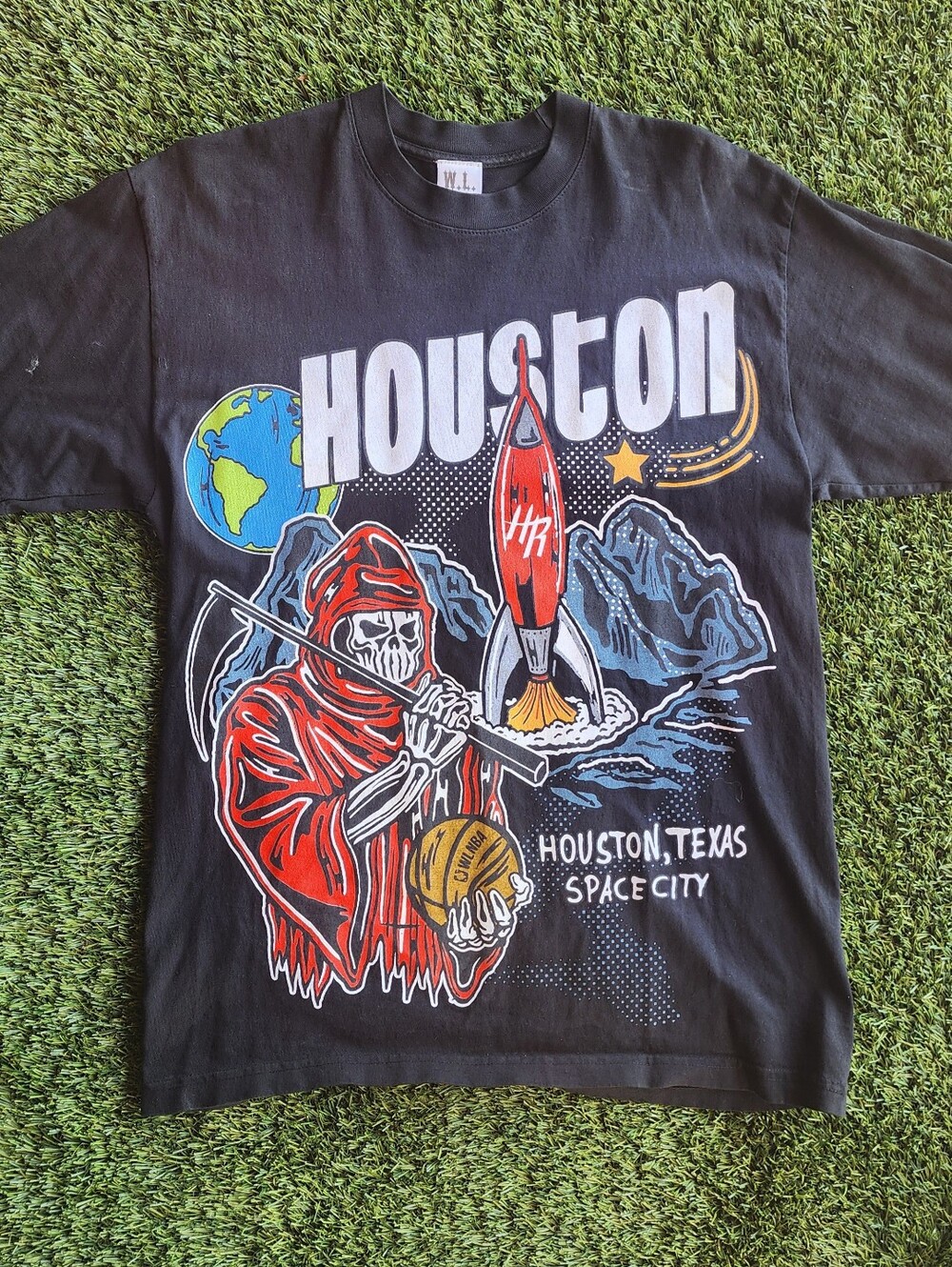 Authentic Warren Lotas Houston Rockets Space City Graphic Tee Shirt